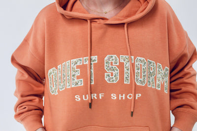 QSSS/REFLEX GEN-Women's Women's Orange Floral Patch Quiet Storm Hoodie