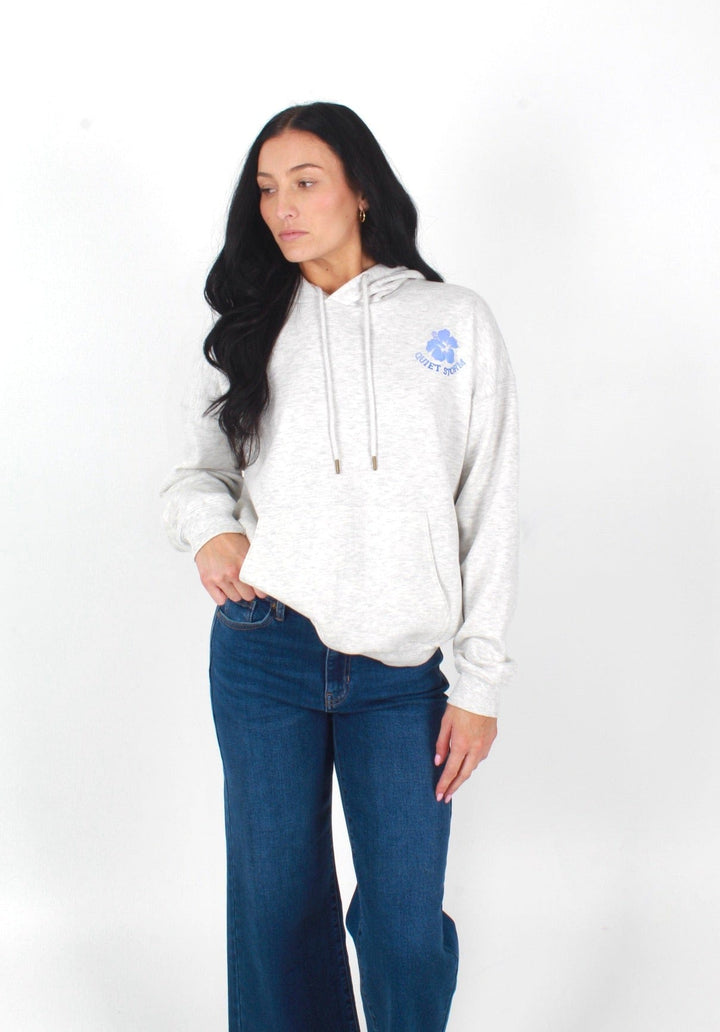 Women's Puff Hibiscus Pullover Hoodie | Quiet Storm Surf Shop