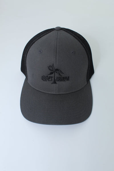QSSS/RICHARDSON GEN-Men's CHAR/BLK / L/XL Aloha Day Embroidered FlexFit Hat