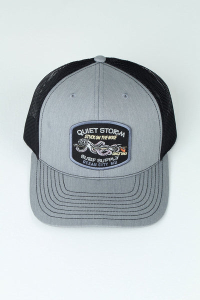 QSSS/RICHARDSON CAT-Accessories HTHR GRAY/BLK / OS Octo Board Patch Trucker Hat