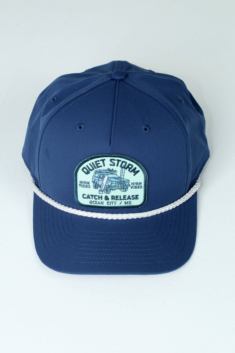 QSSS/RICHARDSON CAT-Accessories NAVY/WHITE / OS Catch & Release Patch Rope Hat