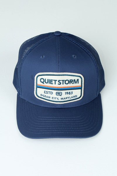 QSSS/RICHARDSON GEN-Men's SOLID LT BLUE / OS Stripe Badge Patch Trucker Hat