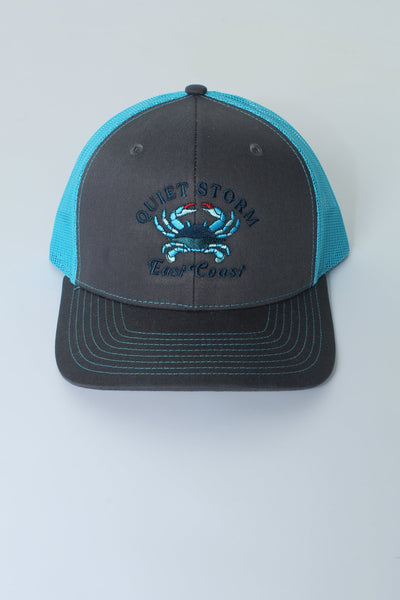 QSSS/RICHARDSON GEN-Men's SP CHAR/NEO BLU / OS East Coast Crab Trucker Hat