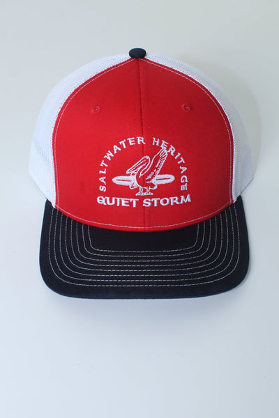 QSSS/RICHARDSON GEN-Men's TRI RED/WHT/NVY / OS Pelican Trucker Hat