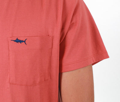 QSSS/SOUBRO GEN-Men's Marlin Embroidered Short Sleeve Pocket Tee