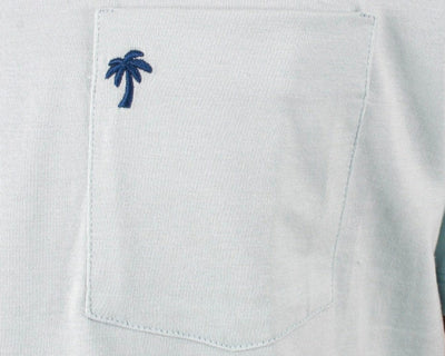 QSSS/SOUBRO GEN-Men's Palm Embroidered Short Sleeve Pocket Tee