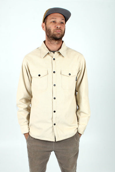 QSSS/YIWU GEN-Men's CREAM / S Quiet Storm Corduroy Shacket