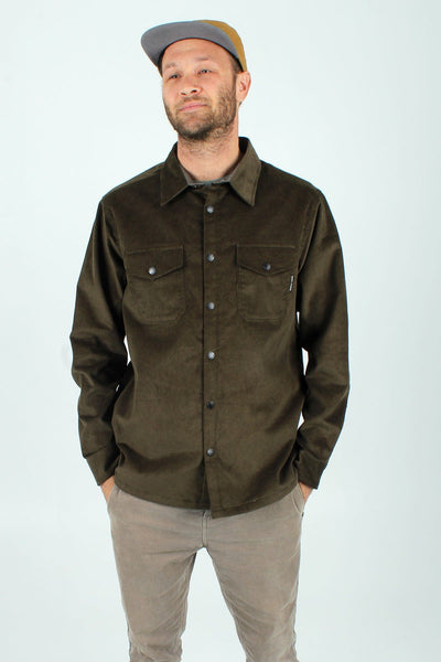 QSSS/YIWU GEN-Men's OLIVE / S Quiet Storm Corduroy Shacket