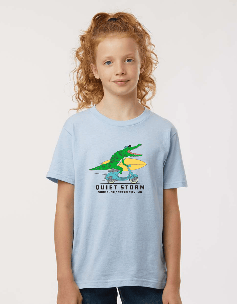 QSSS/YPRINT Kids BABY BLUE / XS Youth Chompers Short Sleeve Tee