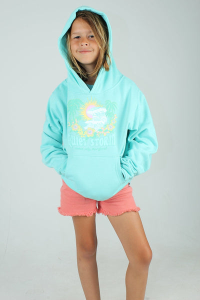 QSSS/YPRINT Kids MINT / S Youth Tropical Frame Hoodie