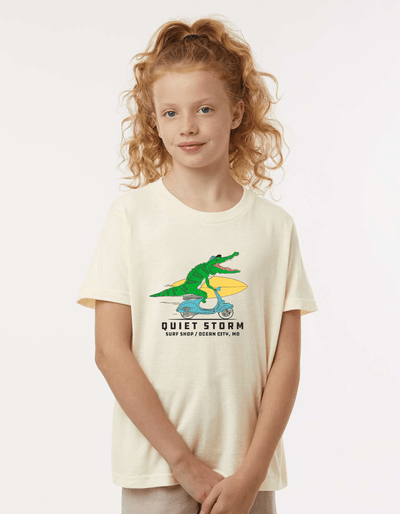 QSSS/YPRINT Kids NATURAL / XS Youth Chompers Short Sleeve Tee
