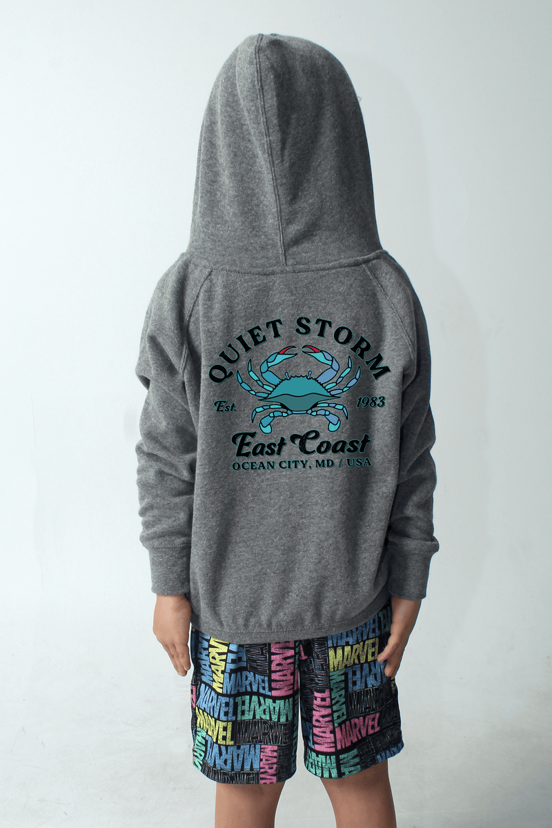 QSSS/YPRINT Kids NICKEL / S Youth Blue Crab Hoodie