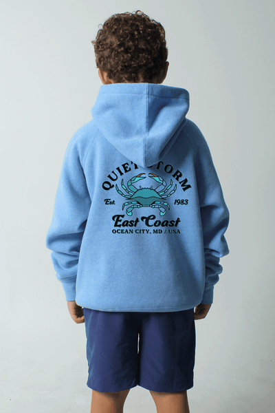 QSSS/YPRINT Kids PACIFIC / S Youth Blue Crab Hoodie