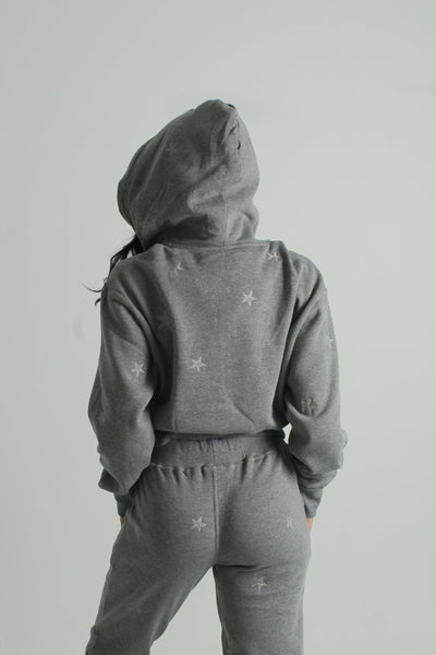 REFLEX GEN-Women's Star Girl Embroidered Zip Hoodie