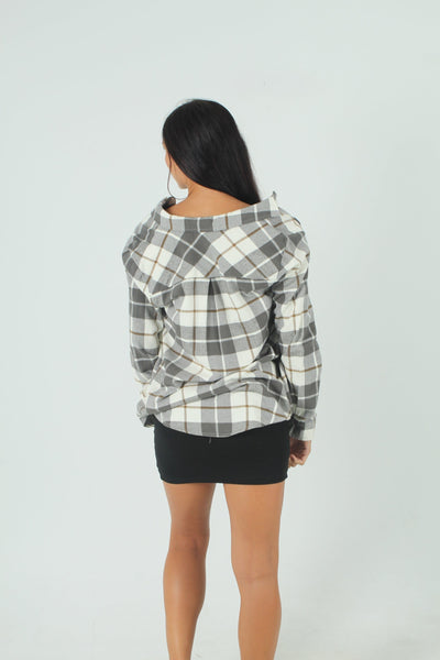 THRSUP GEN-Women's Lilou Long Sleeve Flannel Shirt