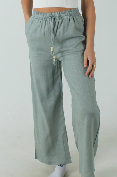 VERYJ GEN-Women's SAGE / S Keep It Linen Pant