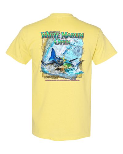 WHIMAR Unisex CORNSILK / S 2025 White Marlin Open Short Sleeve Tee