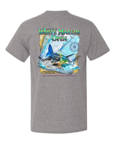 WHIMAR Unisex HTHR GRAPHITE / S 2025 White Marlin Open Pocket Tee