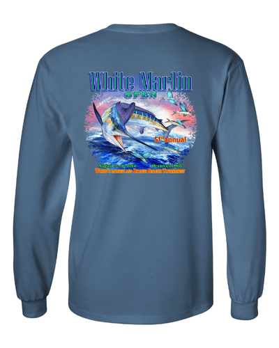 WHIMAR GEN-Men's INDIGO BLUE / S 2024 White Marlin Open Long Sleeve Tee