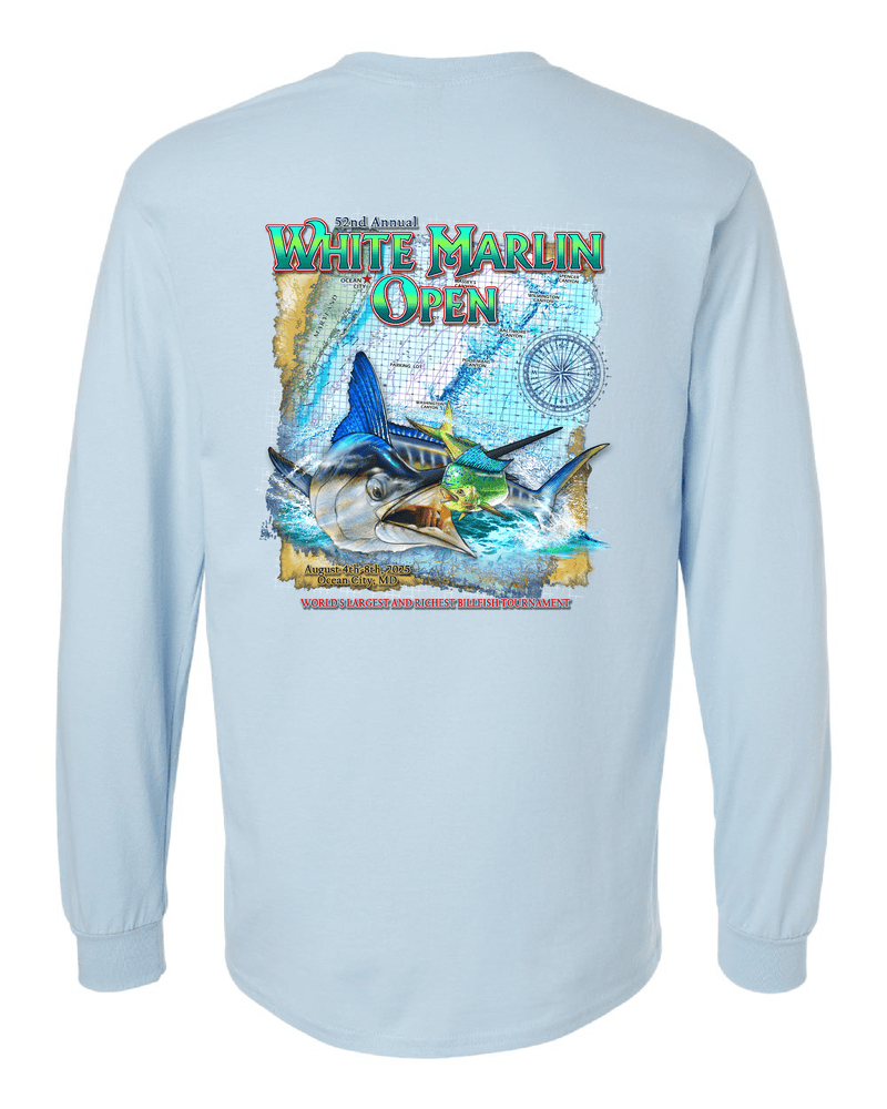 WHIMAR Unisex LT BLUE / S 2025 White Marlin Open Long Sleeve Tee