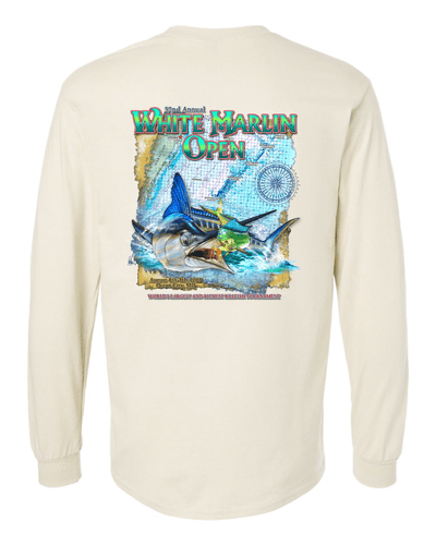 WHIMAR Unisex NATURAL / S 2025 White Marlin Open Long Sleeve Tee