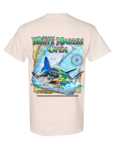 WHIMAR Unisex NATURAL / S 2025 White Marlin Open Short Sleeve Tee