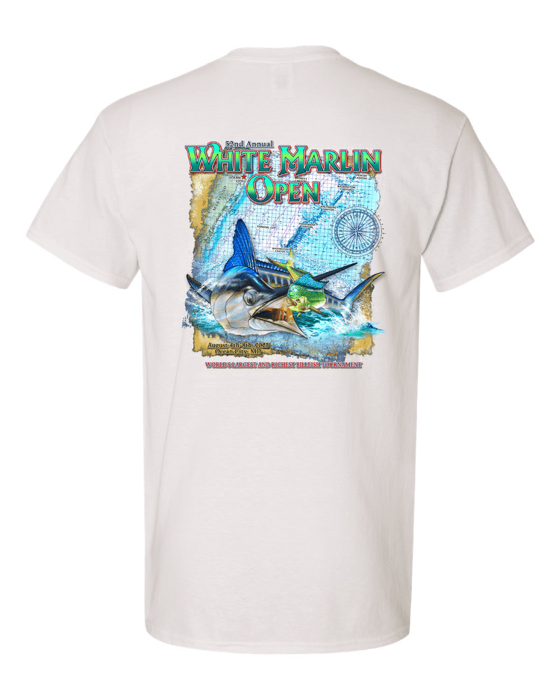 WHIMAR Unisex WHITE / S 2025 White Marlin Open Pocket Tee