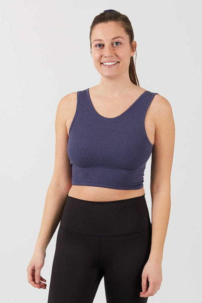 BYTOGET GEN-Women's Twist Brami Ribbed Top