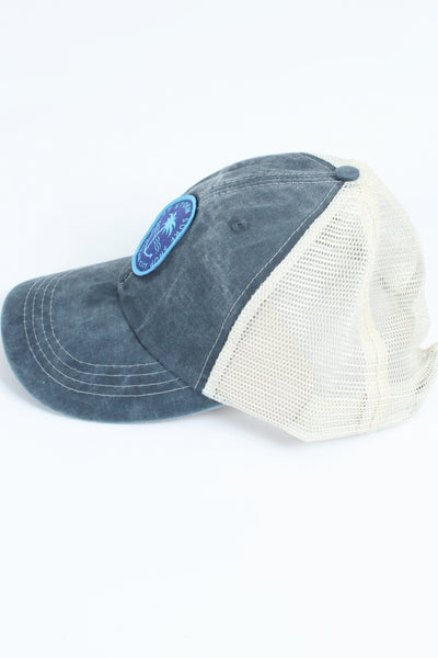 QSSS/ADAMS GEN-Men's Anchor Palm Garmet Dyed Hat