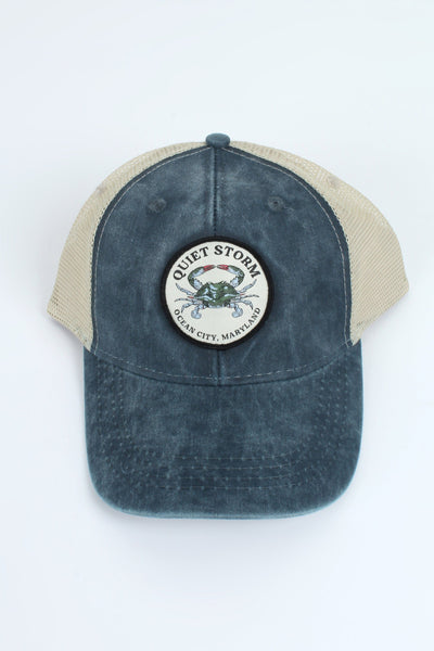 QSSS/ADAMS GEN-Men's Crab Badge Pigment Dyed Hat