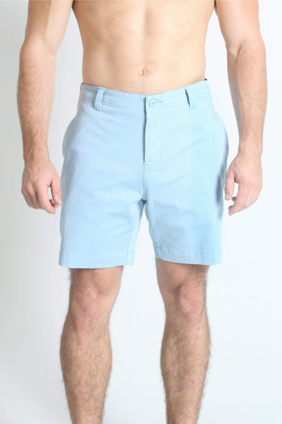QSSS/CHOR Mens NEW LT BLUE / 28 7.5" Inseam Stretch Twill Shorts