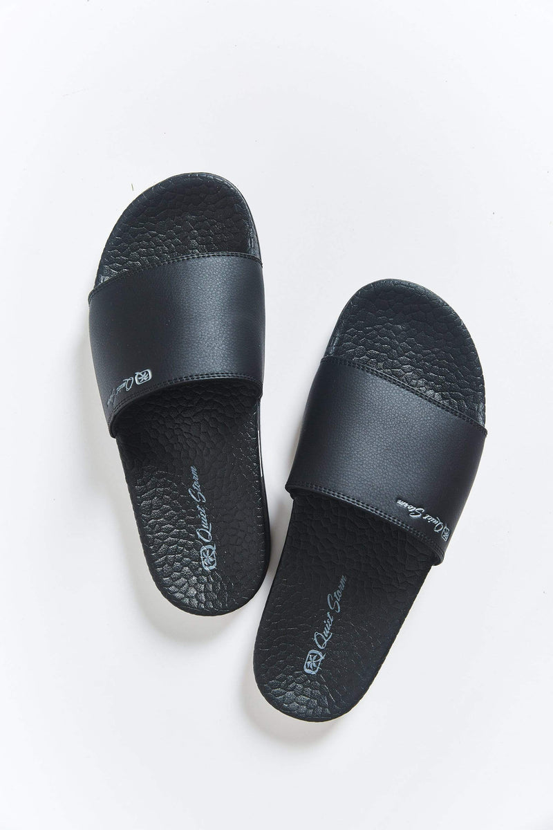 QSSS/FLOJOS Unisex BLACK / 4 Swim Slide Sandals