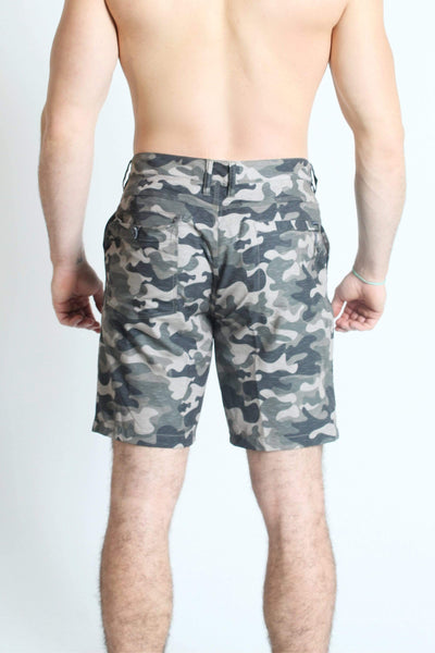 QSSS/KFINE GEN-Men's Camo Traveler Hybrid Shorts