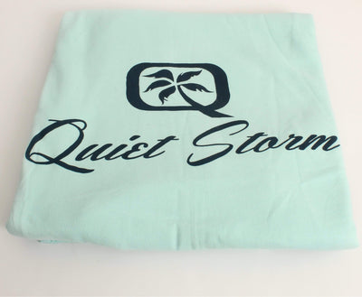 QSSS/KINGWAYS Unisex NEW AQUA / OS Leafy Q Logo Blanket